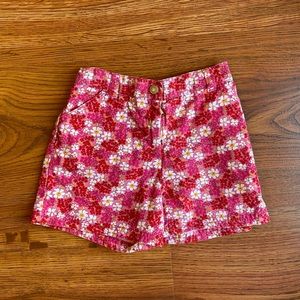 Gymboree pink and white floral short size 5 yrs